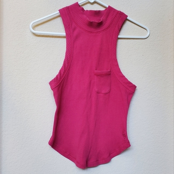 FP Movement by Free People Tops - Free People Movement Wishful Solid Racerback high neck ribbed tank. Size S